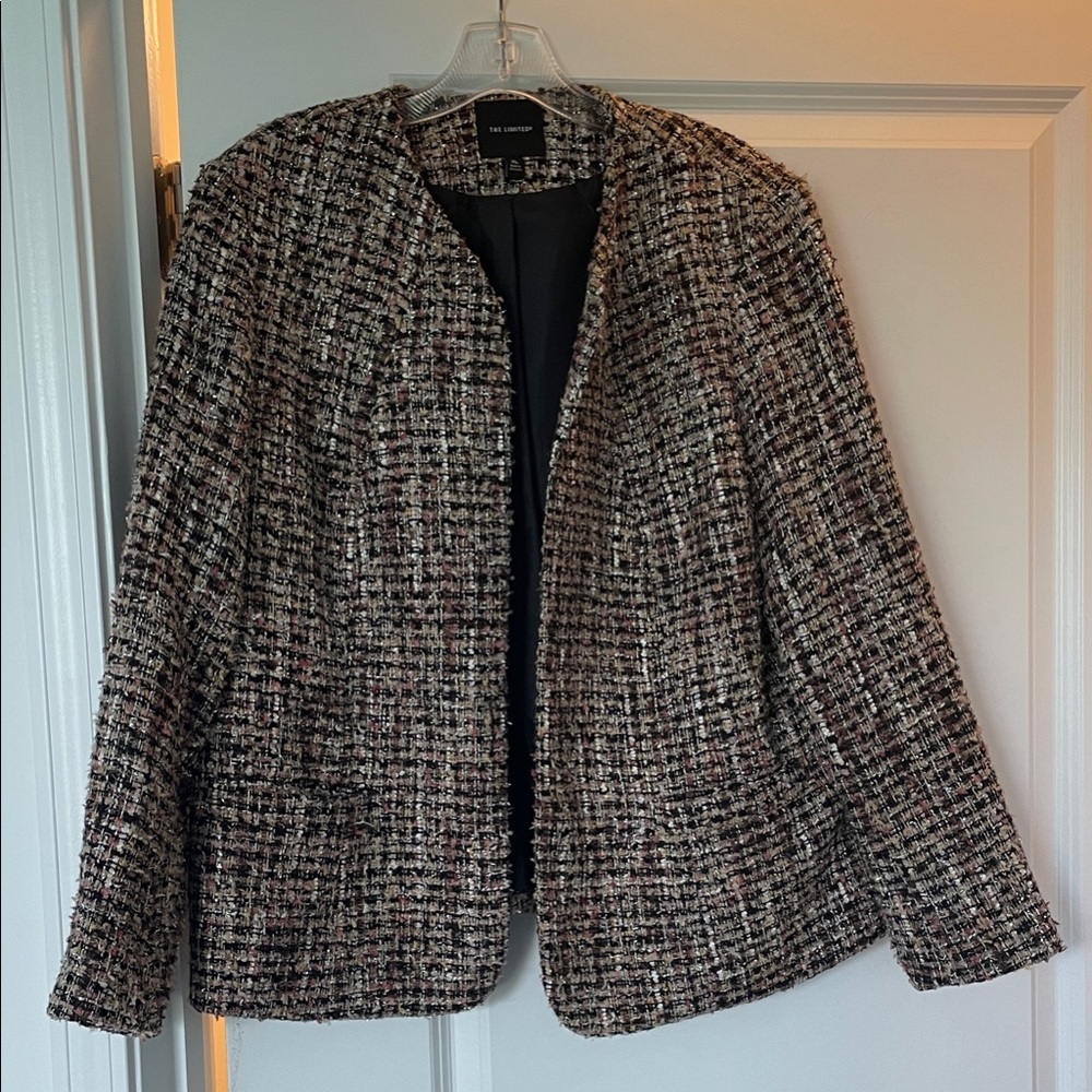 The Limited Multicolor Tweed Blazer